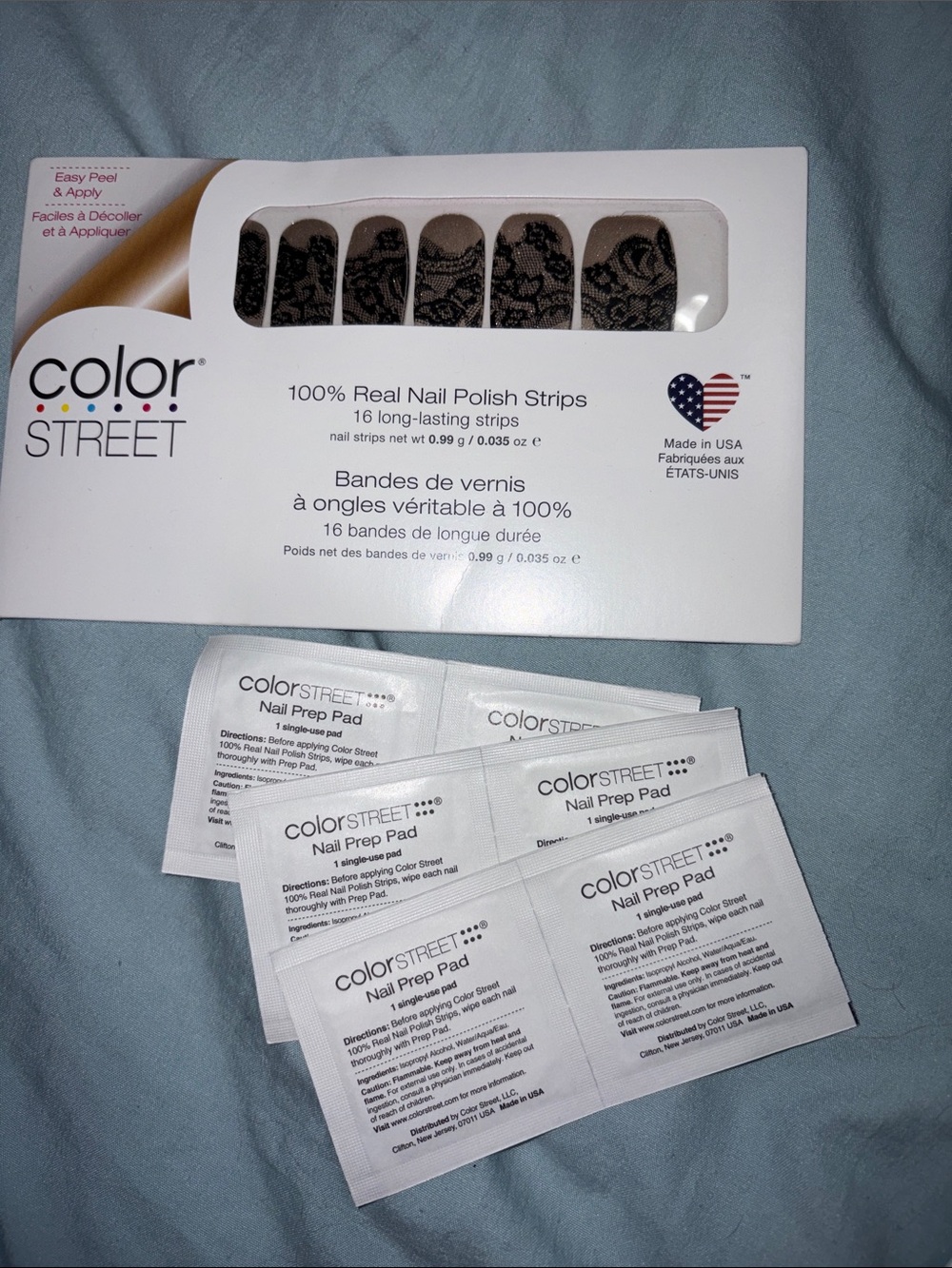 Color Street Black Lace Nail Strips